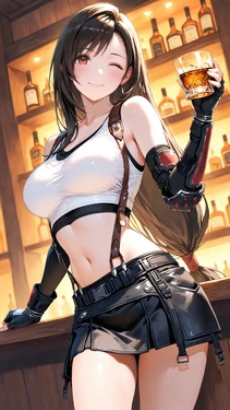 [AI Generated] 看板娘と青王