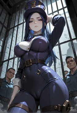 Caitlyn - Trophy of the Riot [AI Generated] 作品封面