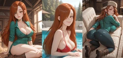 Wendy Corduroy -Gravity falls- by Azanne [Ai Generated]