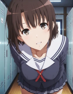 [PafuPafu/H Jam] 加藤恵 Megumi Katou 235P (Patreon) [AI Generated] 作品封面