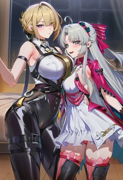 ChocoPizza - Evelyn Chevalier + Carlotta (311) [AI Generated] 作品封面