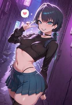 [Nankoai] Sayaka Murano- 村野 さやか -req-sweater.top-black.lingerie-preg-bimbo-alley-lovehotel-BBC-NTR- (Patreon) [AI Generated] 作品封面