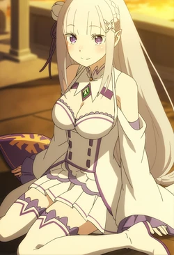 [Ettalia] Emilia (Re:Zero kara Hajimeru Isekai Seikatsu) (Patreon) [AI Generated] 作品封面