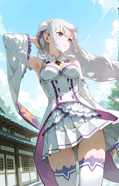 [starwallpower] Emilia Challenges the Men's Bathhouse（Re:Zero − Starting Life in Another World）[AI Generated]