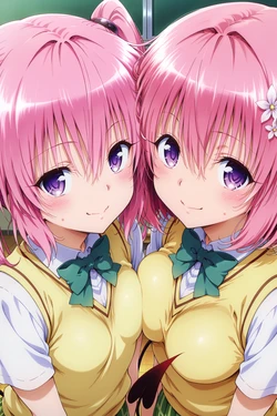 (Thebardspirit) Momo and Nana Devilluke [AI Generated] 作品封面