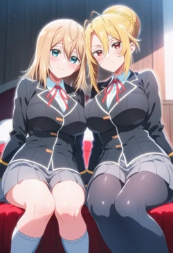 [Corudozera] [130pics] #2 Olivia x Angelica Rapha Redgrave (オリヴィアxアンジェリカ・ラファ・レッドグレイブ) - 3P FFM / Trapped in a Dating Sim: The World of Otome Games Is Tough for Mobs (乙女ゲー世界はモブに厳しい世界です) [AI Generated] 作品封面