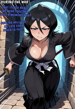 [JackChief] Rukia & Rangiku Comic (AI Generated)