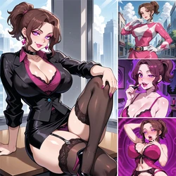 Xftriber Pink Ranger Becomes a Female Executive-Kaijin SFW [AI Generated] 作品封面
