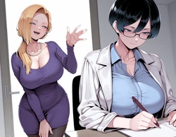 [Toujinator] Checking out the new therapist her friends recommended [AI Generated]