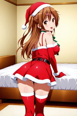 [minakaze] Shinka Nibutani - Mini Skirt Santa (Chuunibyou) [AI Generated] 作品封面