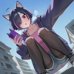 [PineApplePizza] Little Brother Cat [AI Generated] 作品封面