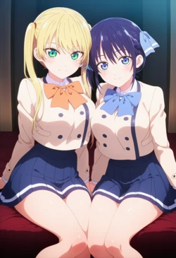 [Corudozera] [130pics] Rika Hoshizaki x Nagisa Minase (星崎理香x水瀬渚) / Girlfriend, Girlfriend (カノジョも彼女) [AI Generated] 作品封面