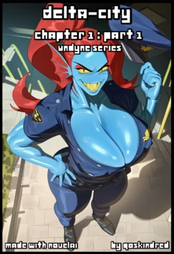 Delta-city (Undyne) - COMIC - [AI Generated - QOSKindred]