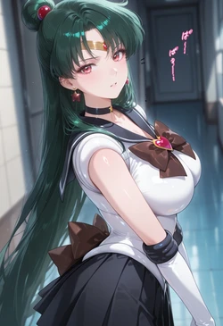 [ぱられるの世界] Sailor Pluto - Train Play (Patreon) (AI Generated)