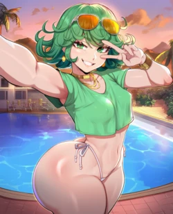 [DijiAI] Tatsumaki 💚| [T2 Exclusive] [BBC] Image set✨ (Patreon) [AI Generated]
