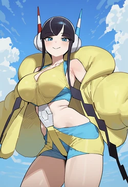 [kaminarimon_ai] [神羅天征] [仲見世] [雷門AIショップ] カミツレ elesa [AI Generated]