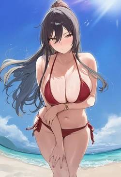 [Patreon] (Milk Tooth) Shirase Sakuya Beach [AI Generated]