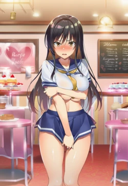 [コクオウ] 古手川唯 セクハラ喫茶 [AI Generated] 作品封面