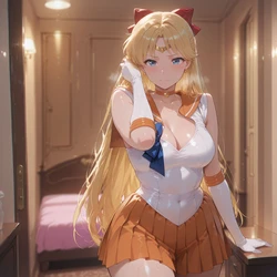 [kkleo] Sailor Venus/セーラーヴィーナス-Sailor Moon (AI Generated) 作品封面