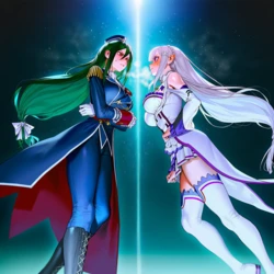 [愛上姉御] Emilia x Crusch ! [AI Generated]