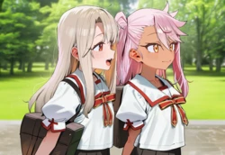 [MIYUのアトリエ] ♡﻿イリヤ、クロエと濃厚イチャラブセッ〇ス♡【擬音あり】(Patreon) [AI Generated]