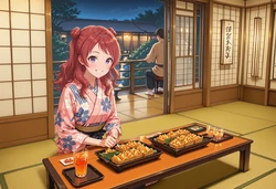 [AI Frontier Rev] 学園アイドルの慰安旅行 花◯咲季、月◯手毬、藤◯ことね [AI Generated] 作品封面