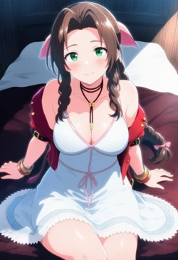 [Corudozera] [100pics] Aerith Gainsborough - 3P MMF (エアリス・ゲインズブール) / Final Fantasy VII (ファイナルファンタジーVII) [AI Generated] 作品封面