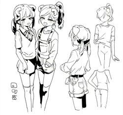 [似せ] 設定用の落書きとか 作品封面