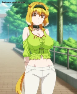 [Bluu AI] [Extra] Roxanne | Isekai Meikyuu de Harem wo [AI Generated] 作品封面