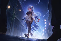 (Patreon)大接接萌妹子_傘下的恩惠 | Umbrella Reward（Genshin Impact）[AI Generated][Uncensored] 作品封面