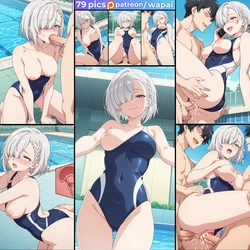 [wapai] Mashiro Tsukinomori (Swimsuit) 月ノ森 真白 [AI Generated] 作品封面