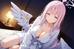 [AI Generated] 聖〇ミカとナイショのひととき②