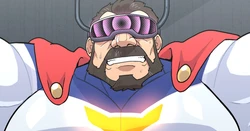 An old man hero who is not just a 2nd frame (Pixiv Fanbox)