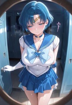 [ぱられるの世界] Sailor Mercury - Changing Room (Patreon) (AI Generated) 作品封面