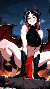 [WienerGens] Nerezza spreads destruction, ruin, and her legs [AI Generated]