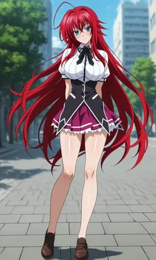 [Nuvoro] Rias Gremory (Outfit2) [Animated WEBP] [AI Generated]