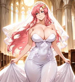 [Ronan007] Lacus Clyne - The Wedding Day.....!!!! - Mobile Suit Gundam SEED - (MEMBER REQUEST) (Patreon) [AI Generated]