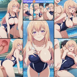 [wapai] Honami Ichinose (Swimsuit) 一之瀬 帆波 [AI Generated] 作品封面