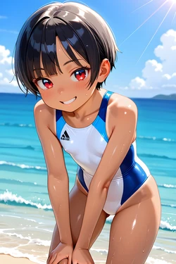 [Sayamina_2025] PIXIV Competition swimsuit [AI Generated] 作品封面