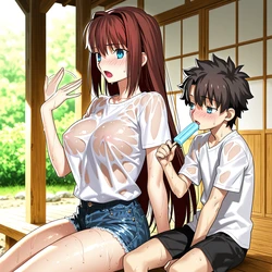 暑い日,蒼崎橙子 (AI Generated) 作品封面