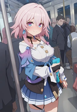 痴漢される三月なのか [AI Generated] 作品封面