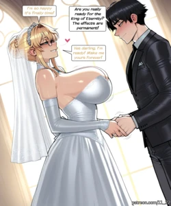 [11_22] Satellizer El Bridget Wedding Bimboification [AI Generated]