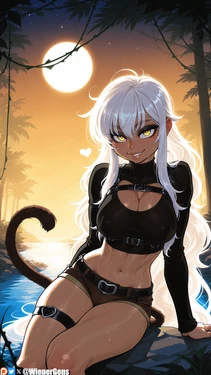 [WienerGens] Kiki gets up to some monkey business [AI Generated] 作品封面