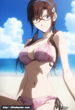 [DittoHunter] Mari Makinami (Evangelion) Trying on different bikinis [Ai Generated] 作品封面