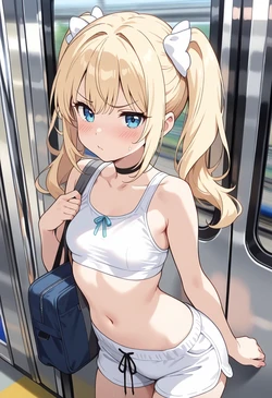 [KawaiiKitty69] Airy's train ride [AI Generated] 作品封面