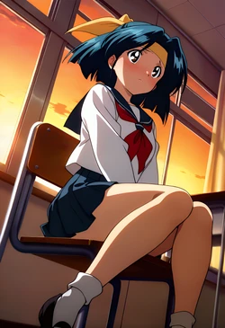 神崎あづさちゃん教室で一人えっち [AI Generated]