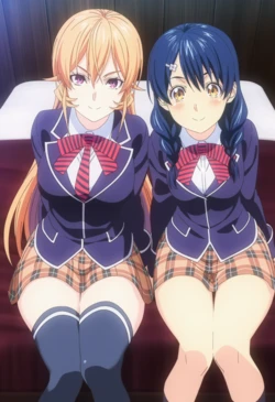 [Corudozera] [130pics] Erina Nakiri x Megumi Tadokoro (薙切えりなx田所恵) / Food Wars! Shokugeki no Soma (食戟のソーマ) [AI Generated] 作品封面