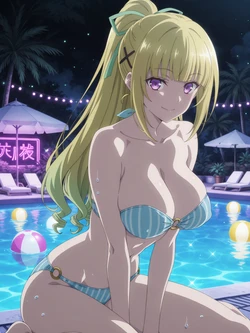 [Kurohime] Keine Kanzaki (Night Pool) [AI Generated]