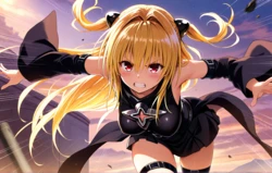 [spreeds] [AI Generated] 金色暗影 - to love ru 作品封面