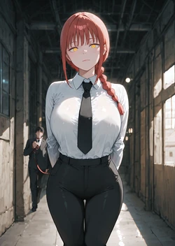 [Milk tooth/nyushi] Makima CHAINSAW MAN Suits and China Dresses [AI Generated] 作品封面